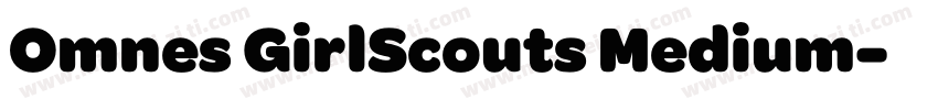 Omnes GirlScouts Medium字体转换
